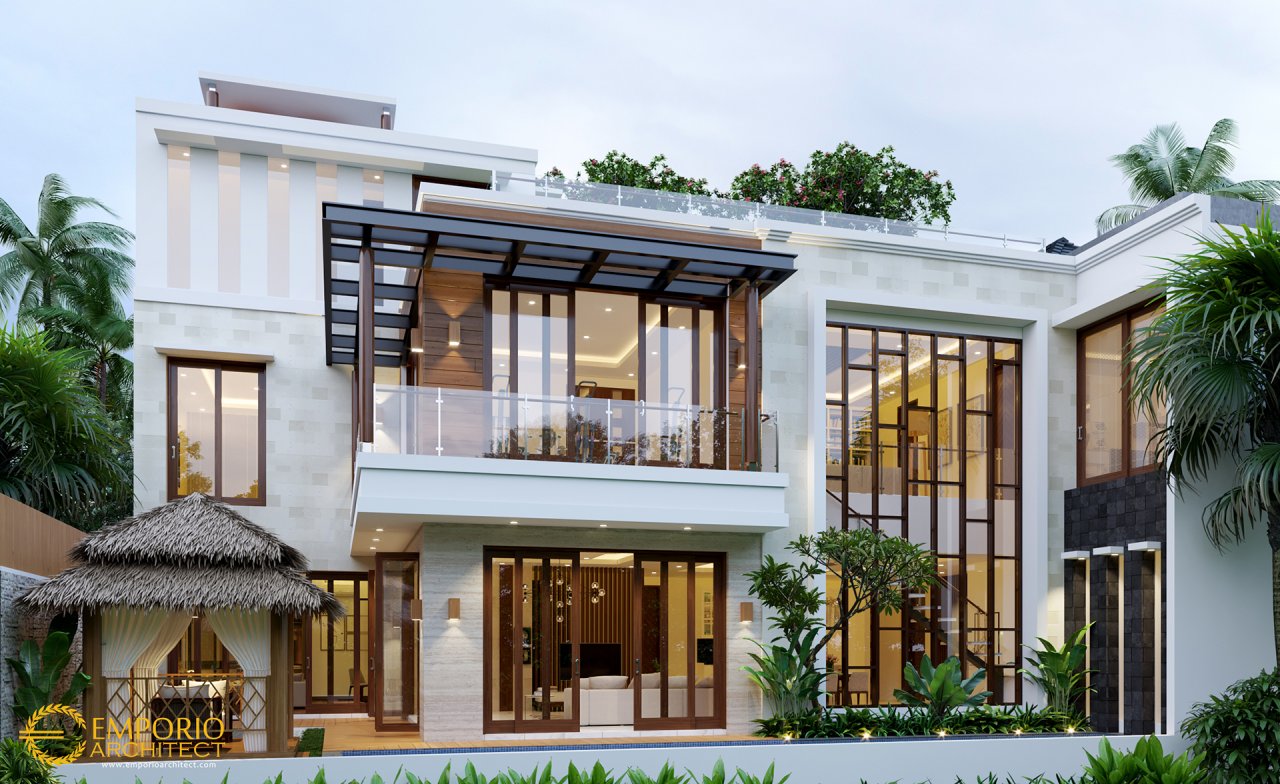 Desain Rumah Modern 2 Lantai Bapak Hayadi di Jakarta Barat 2