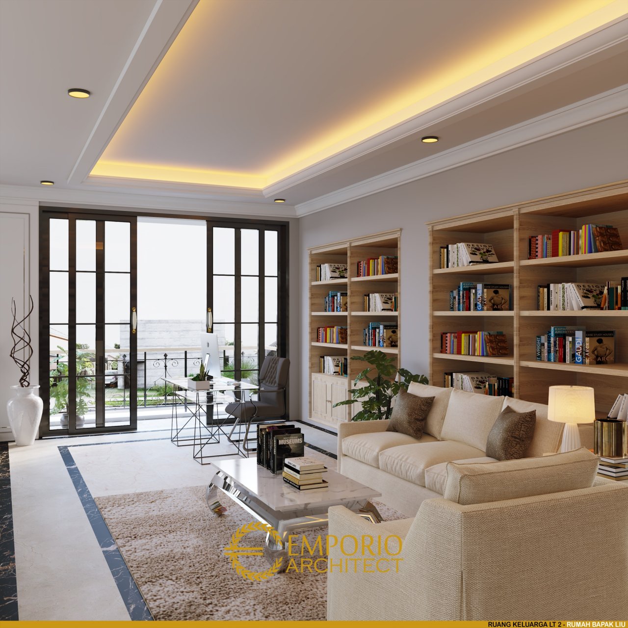 Desain Ruang Keluarga Rumah Bapak Liu di Jakarta Barat 6