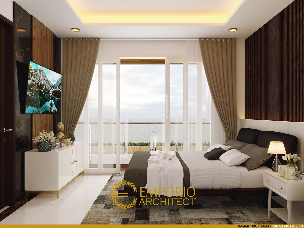 Desain Kamar Tidur Tamu Rumah Modern 3 Lantai Ibu Lie Sien di Jakarta Barat 11