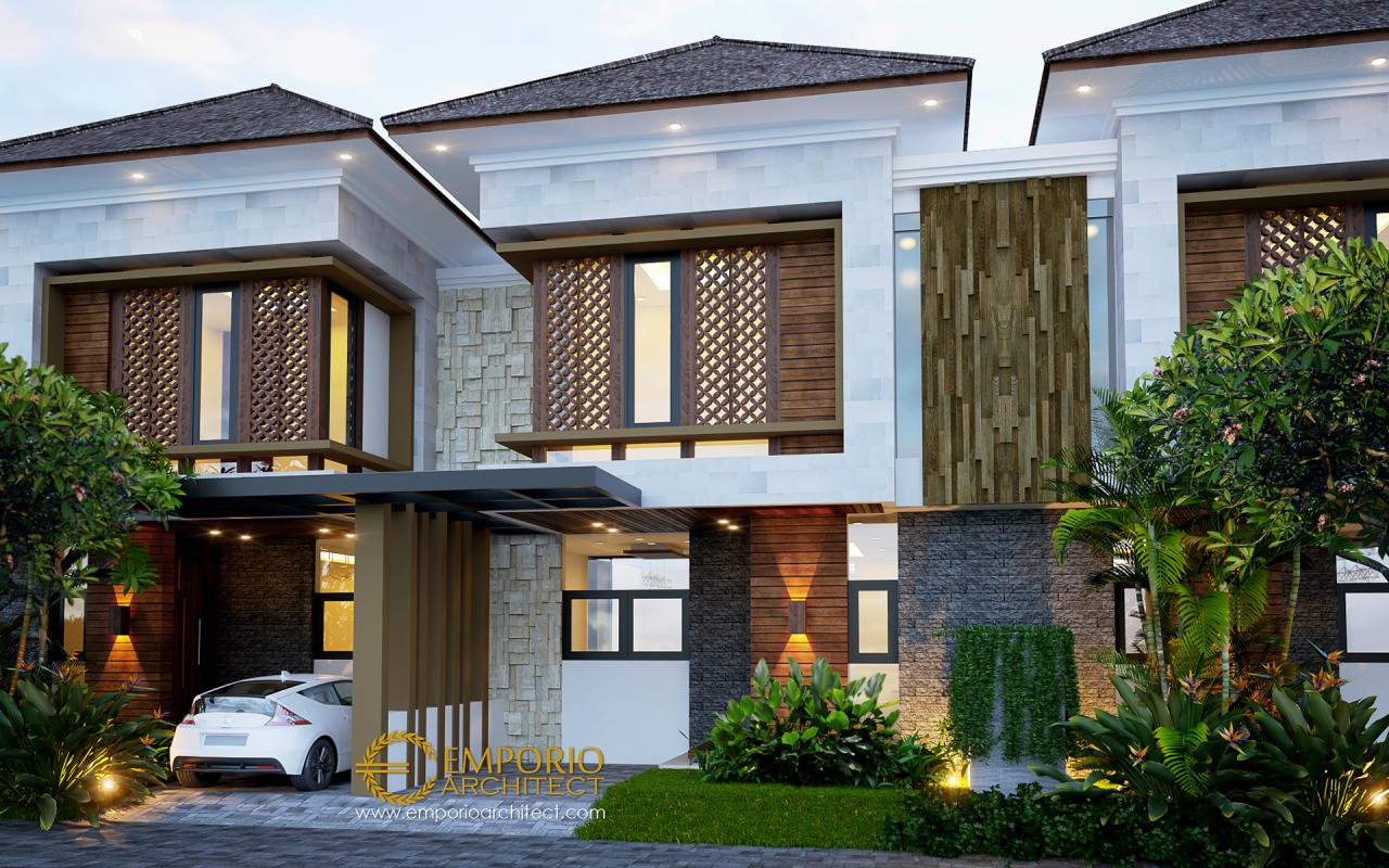 Desain Exterior Perumahan Modern 2 Lantai Arya Green Simatupang di Jakarta 1
