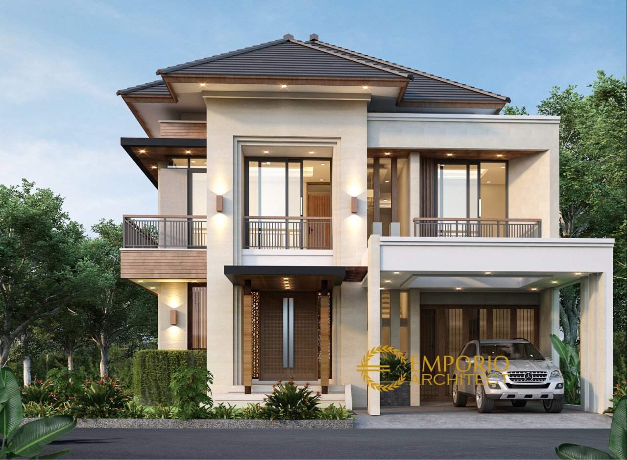 Desain Rumah Modern 2 Lantai Bapak Azhar di Jakarta