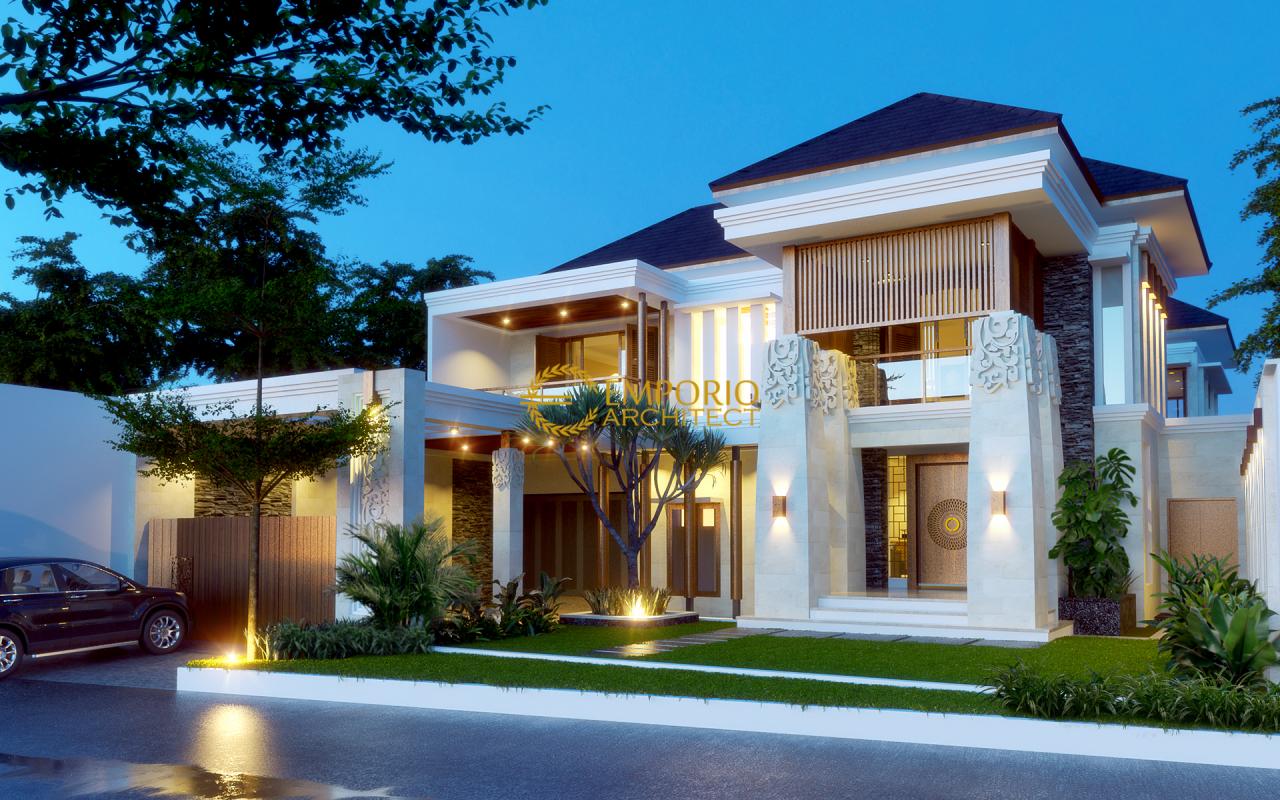 Desain Rumah Villa Bali 2 Lantai Bapak Buddy di Jakarta