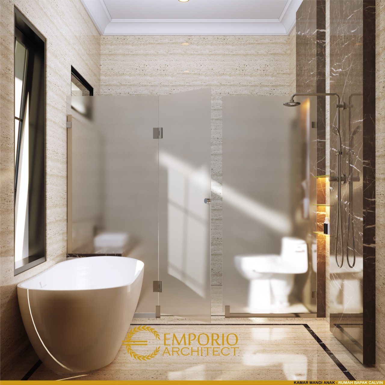 Desain Kamar Mandi Rumah Bapak Calvin di Jakarta 17