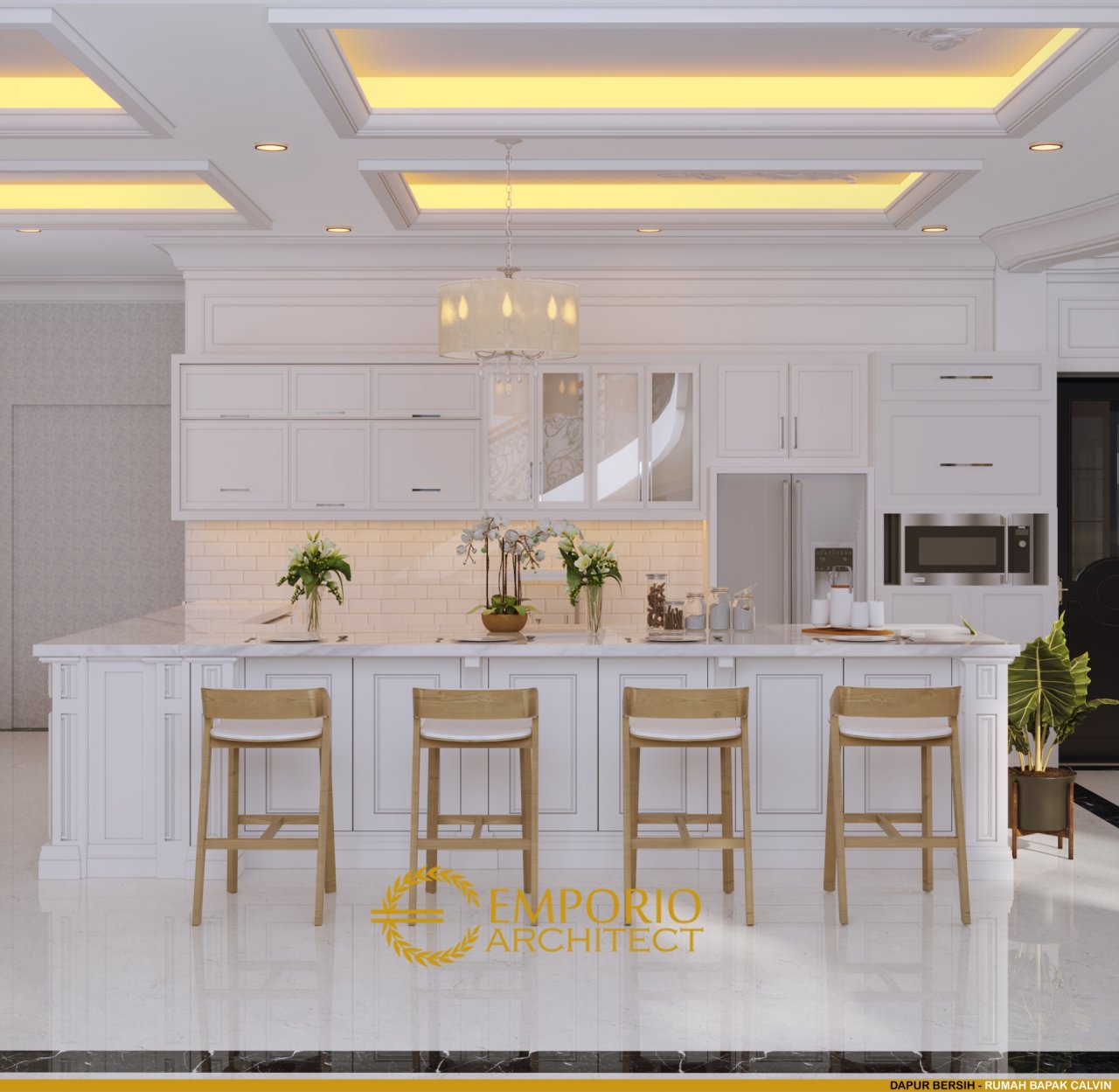 Desain Dapur Rumah Bapak Calvin di Jakarta 8