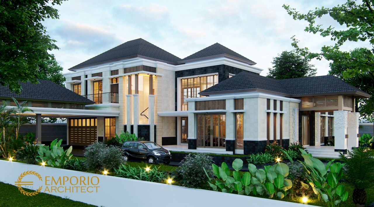 Desain Rumah Villa Bali 2 Lantai Bapak Chandra di Jakarta 2