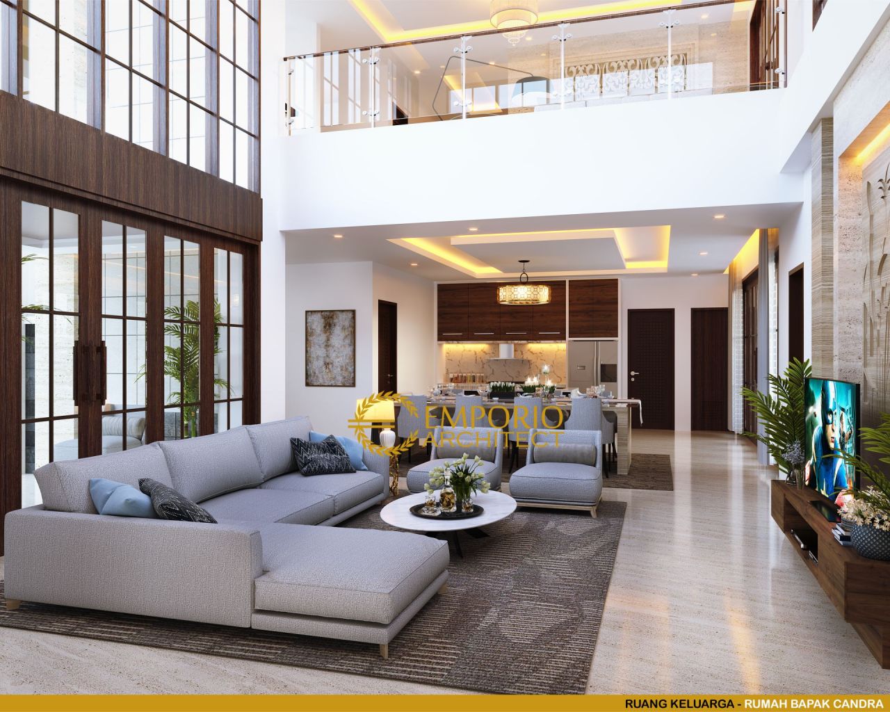 Desain Ruang Keluarga Rumah Bapak Chandra di Jakarta 5