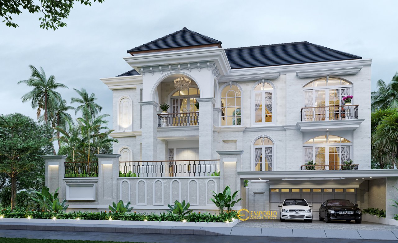 Desain Rumah Mediteran 3 Lantai Bapak Darwis di Jakarta Selatan