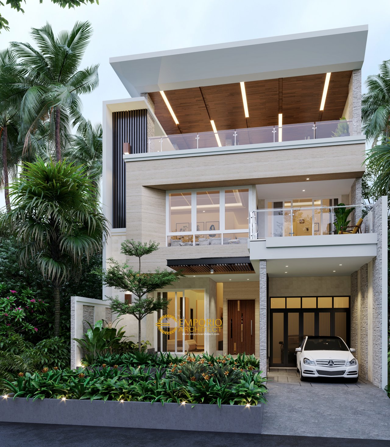  Desain  Rumah  Modern 3 Lantai  Bapak Eddy di Jakarta Utara