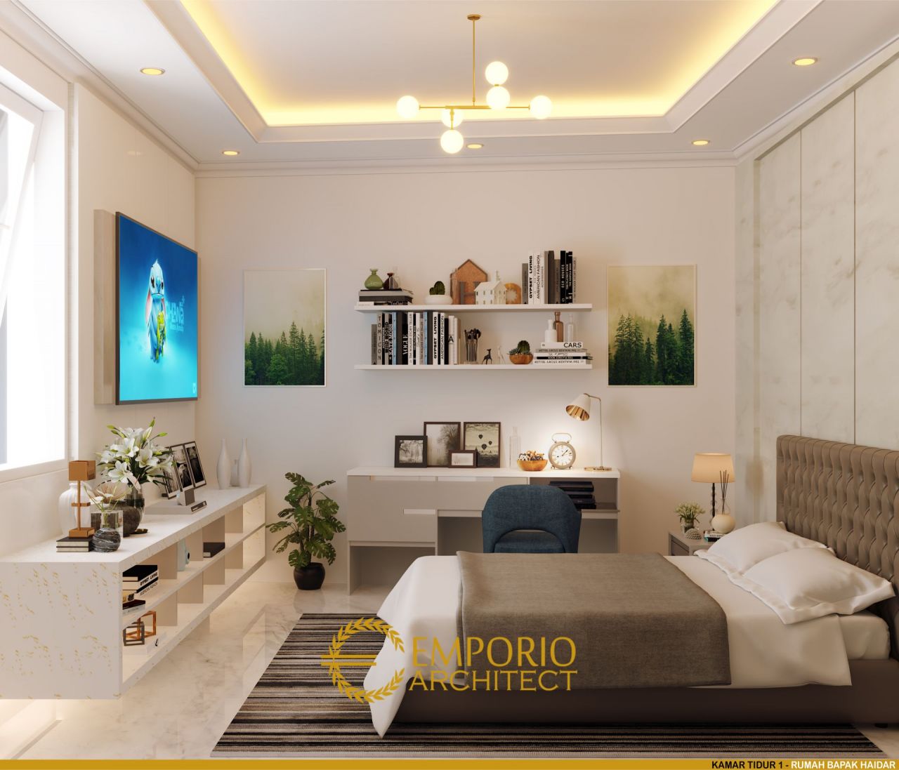 Desain Kamar Tidur Rumah Bapak Haidar di Jakarta 6