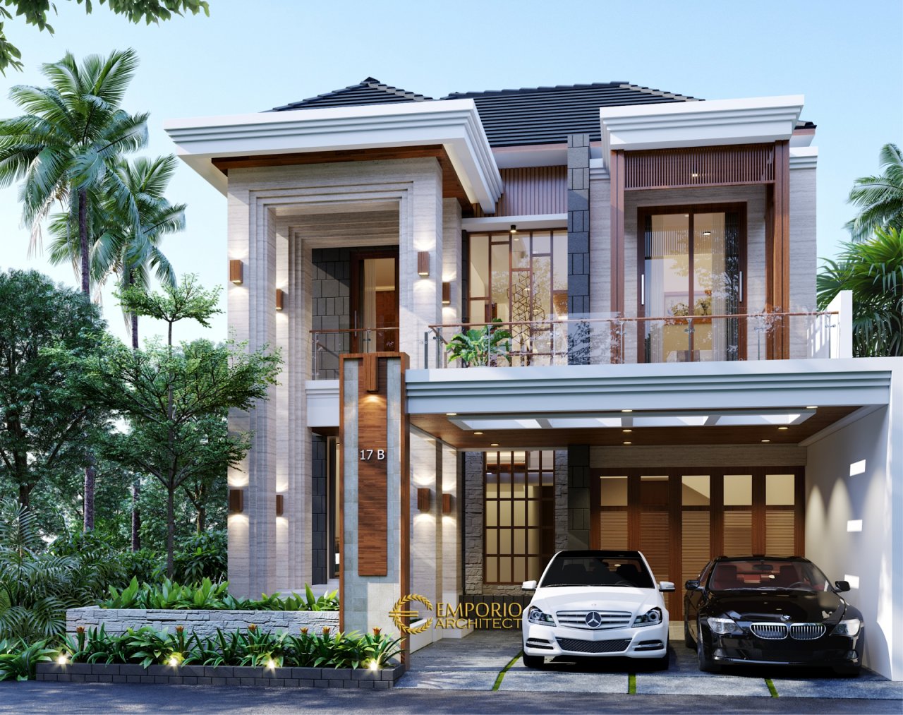 Desain Rumah Modern 2 Lantai Bapak Henry di Jakarta