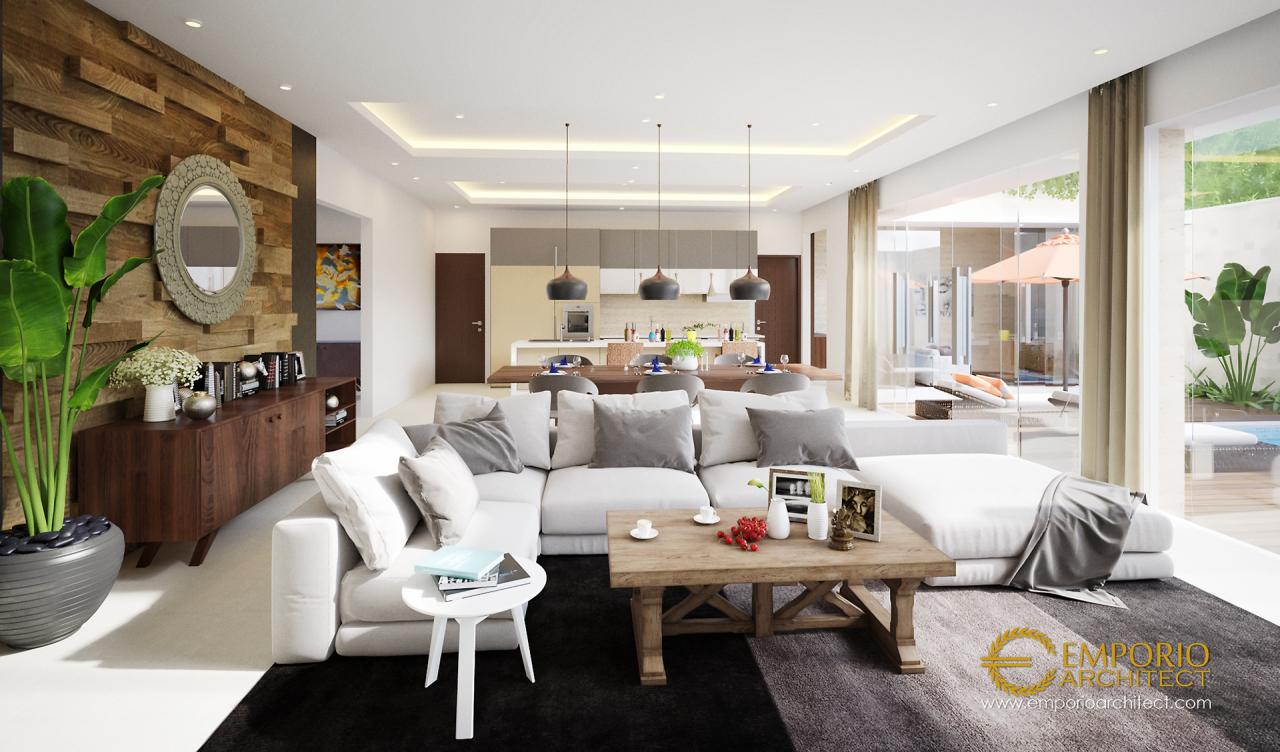Desain Ruang Keluarga Rumah Modern 2 Lantai Bapak Josmar di Jakarta 3