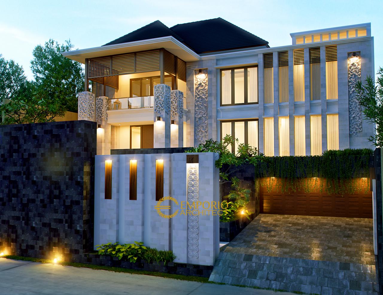 Desain Rumah Villa Bali 2 Lantai Bapak Martinus di Jakarta 1