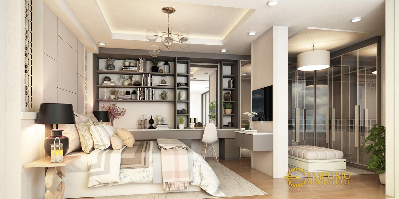 Desain Kamar Tidur Rumah Modern 2 Lantai Bapak Ricky di Bekasi 2