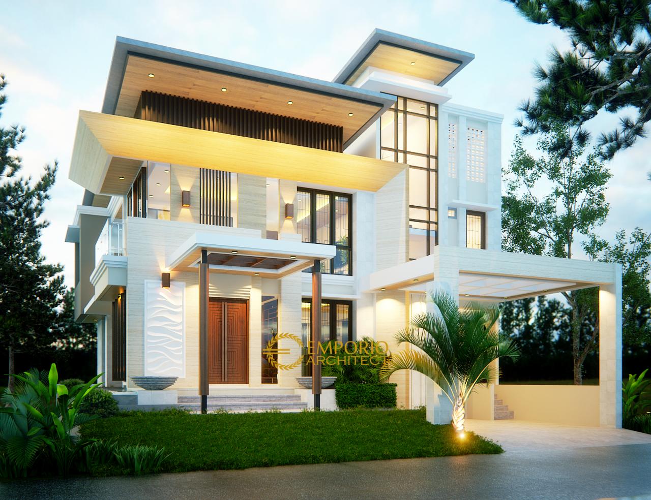 Desain Rumah Modern 2 Lantai Ibu Dina di BSD, Tangerang 1