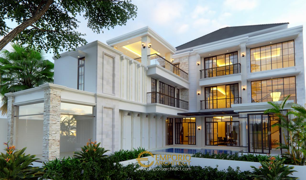 Desain Rumah Classic 3 Lantai Ibu Ines di Jakarta 2