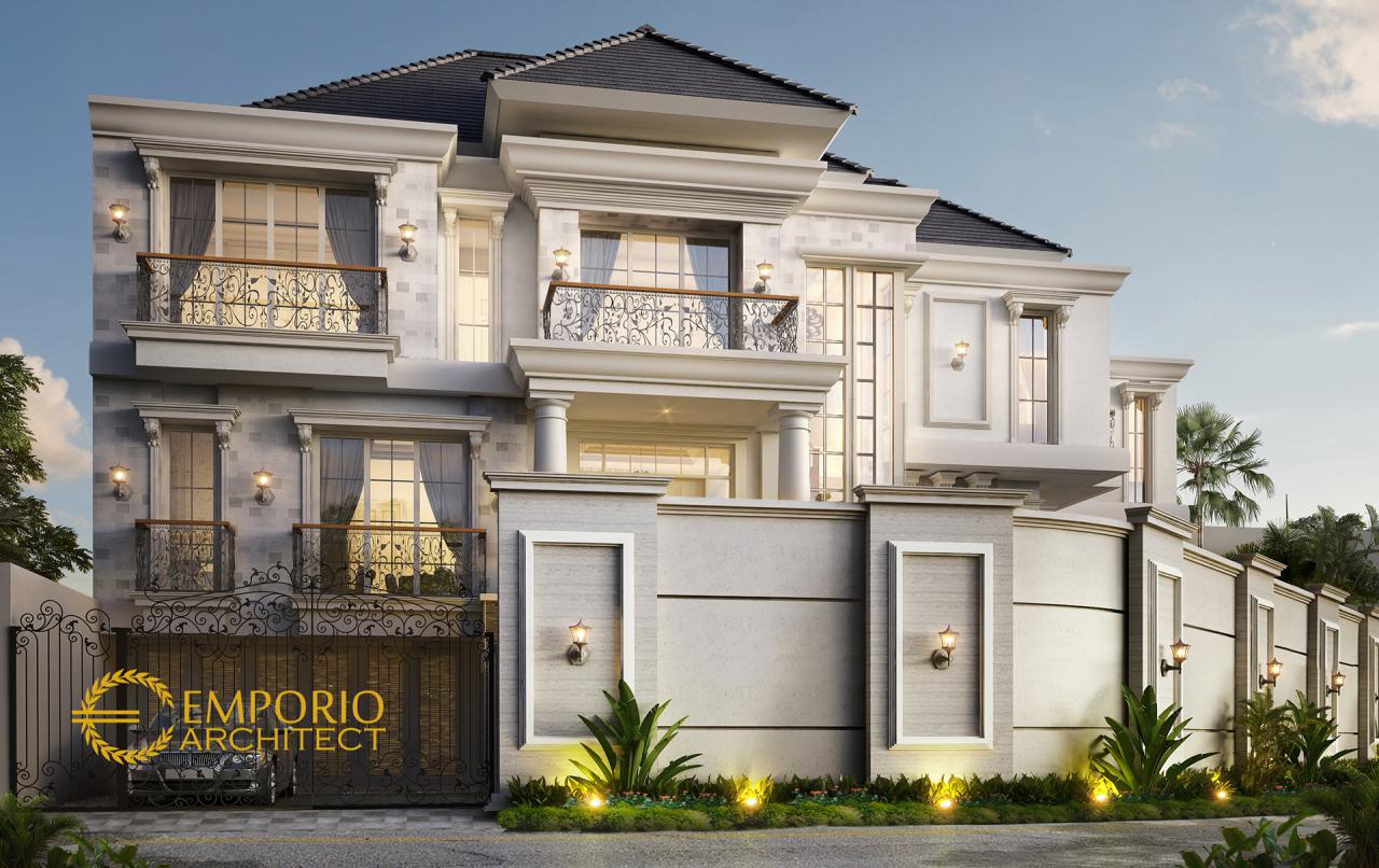  Desain  Rumah  Classic  3 Lantai Ibu Jennifer di Jakarta