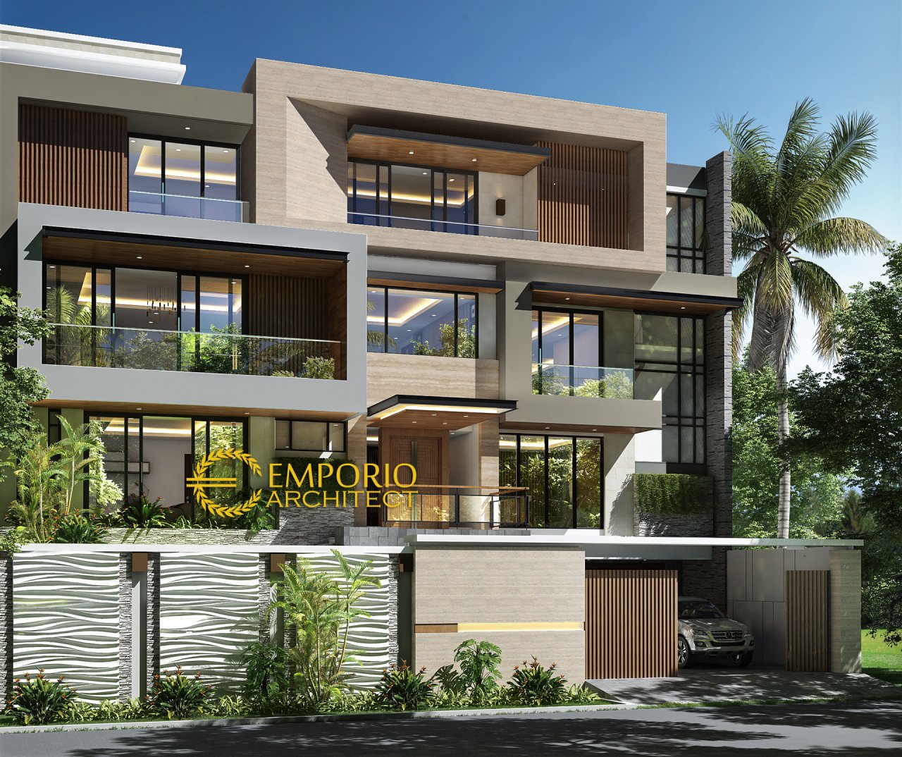 Desain Rumah Modern 4 Lantai Ibu Suwaty di Jakarta 1