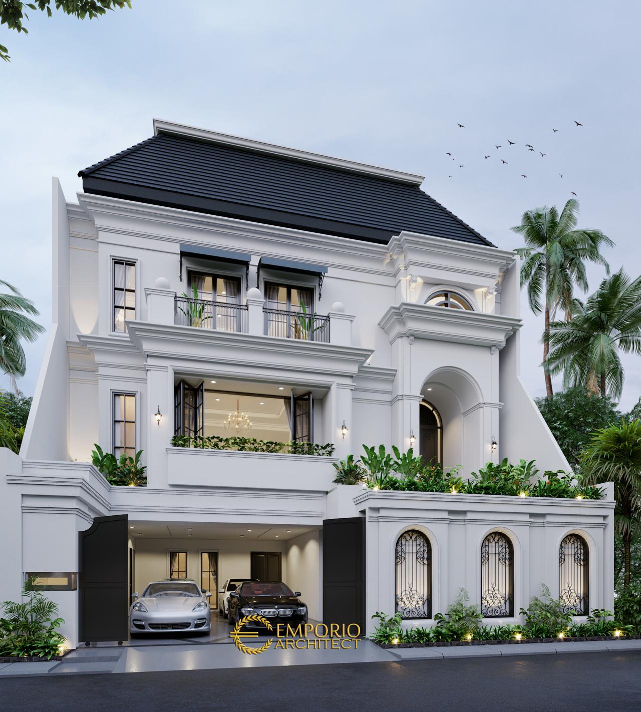 Desain Rumah Mediteran 3 Lantai Ibu Widyana di Jakarta