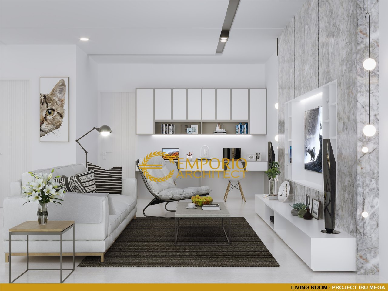 Desain Ruang Keluarga Rumah Ibu Mega di Jakarta 4