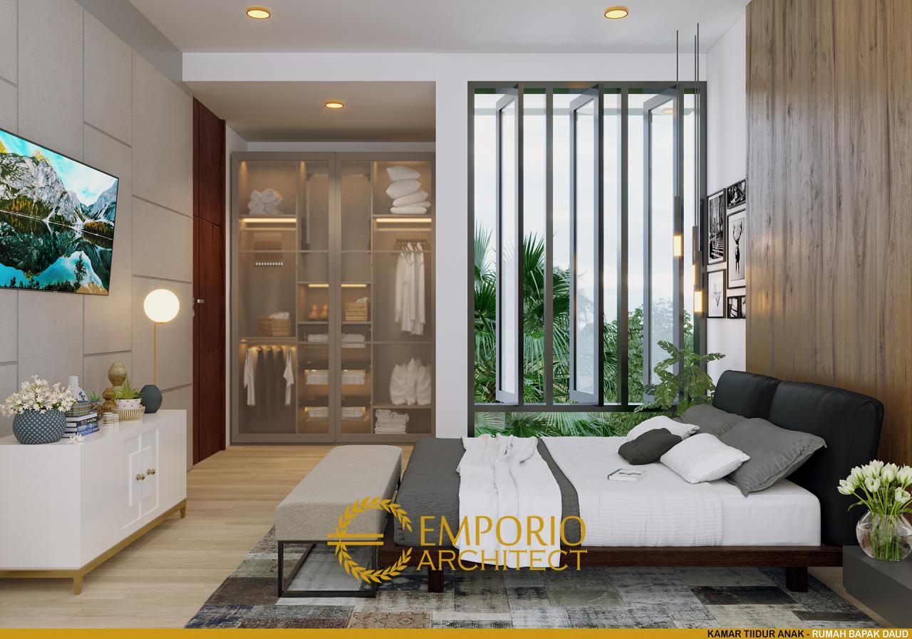 Desain Kamar Tidur Anak Rumah Modern 3 Lantai Bapak Daud di Jakarta Barat 6