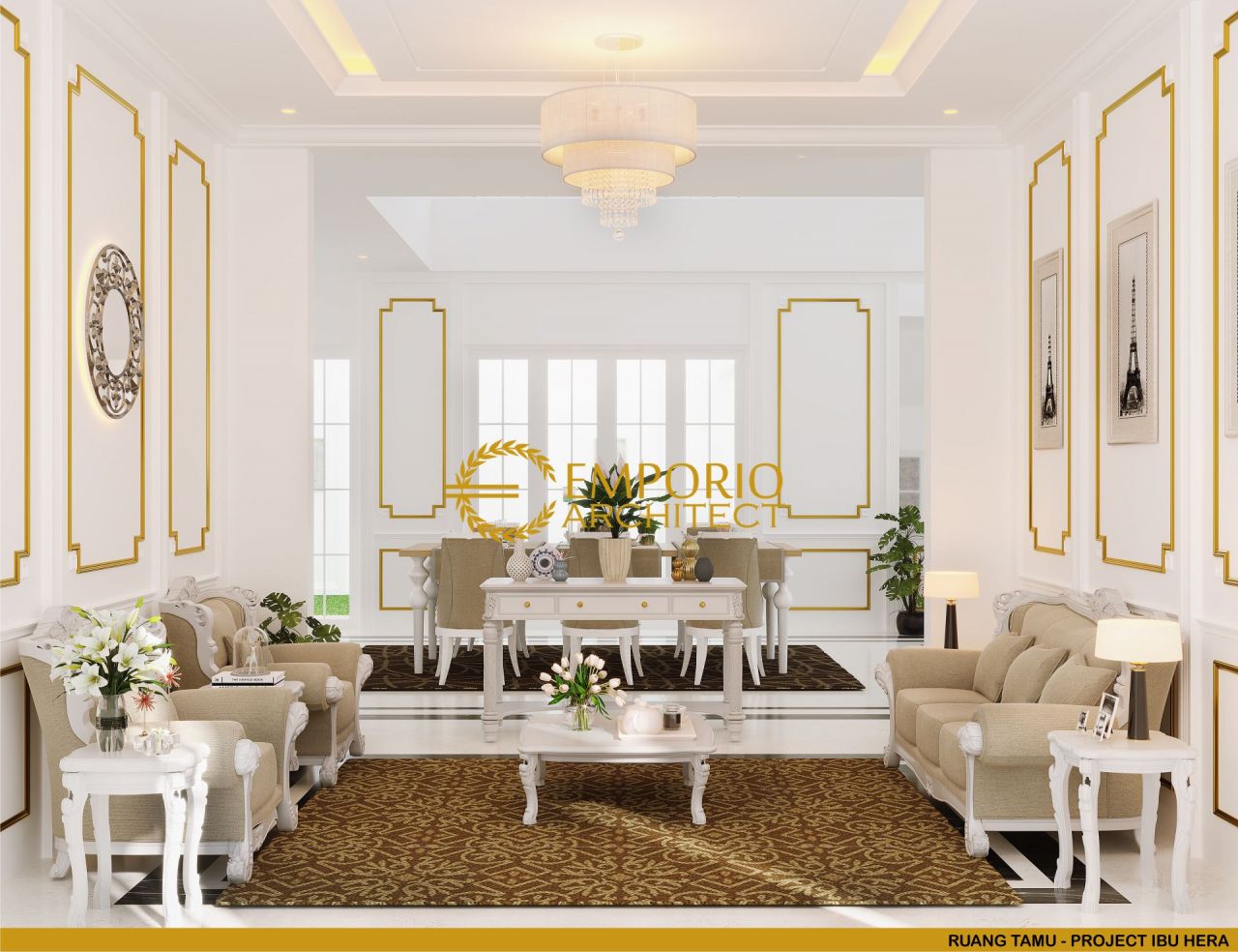 Desain Ruang Tamu Rumah Ibu Hera di Jakarta Selatan 4