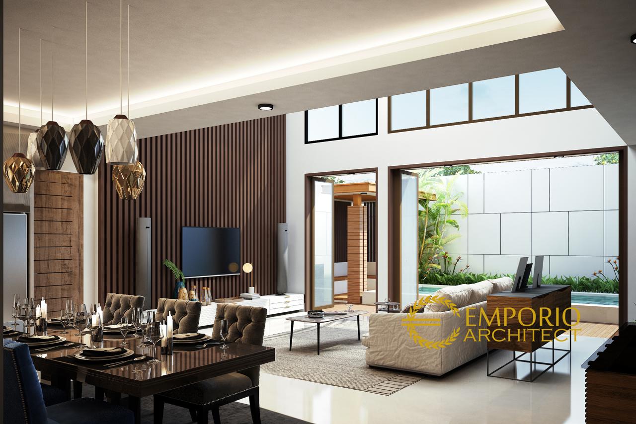 Desain Ruang Keluarga dan Ruang Makan Rumah Modern 2 Lantai Bapak Agus di Jakarta Timur 3