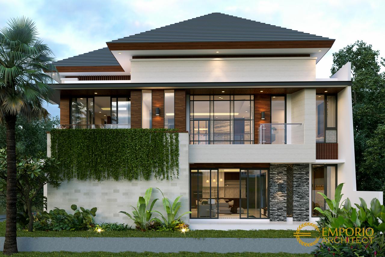 Desain Tampak Depan 2 Rumah Modern 2 Lantai Bapak Dodik di Jakarta Timur 2