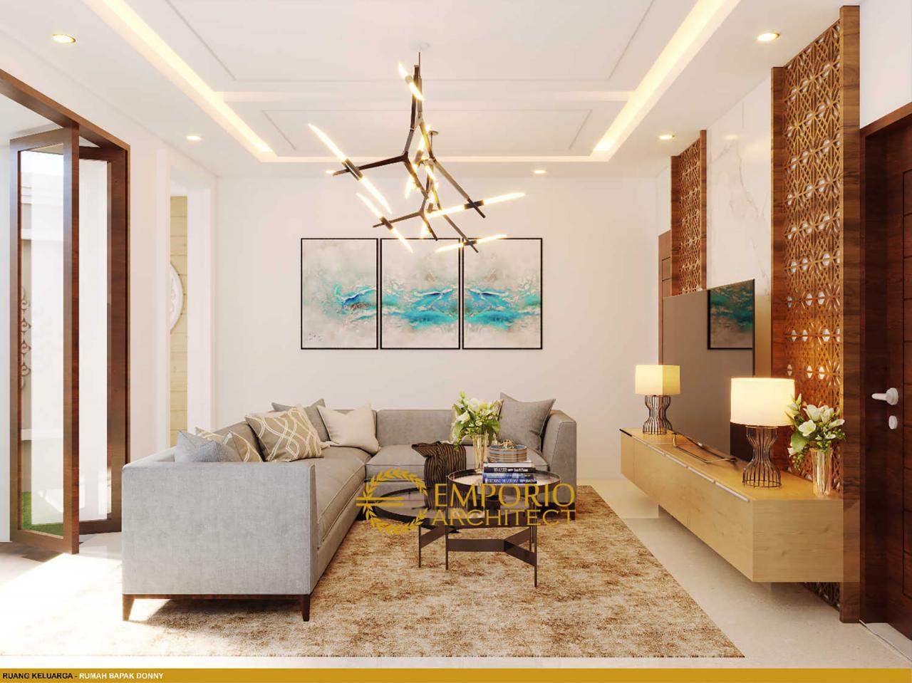 Desain Ruang Keluarga Rumah Modern 3 Lantai Bapak Donny di Jakarta Timur 4