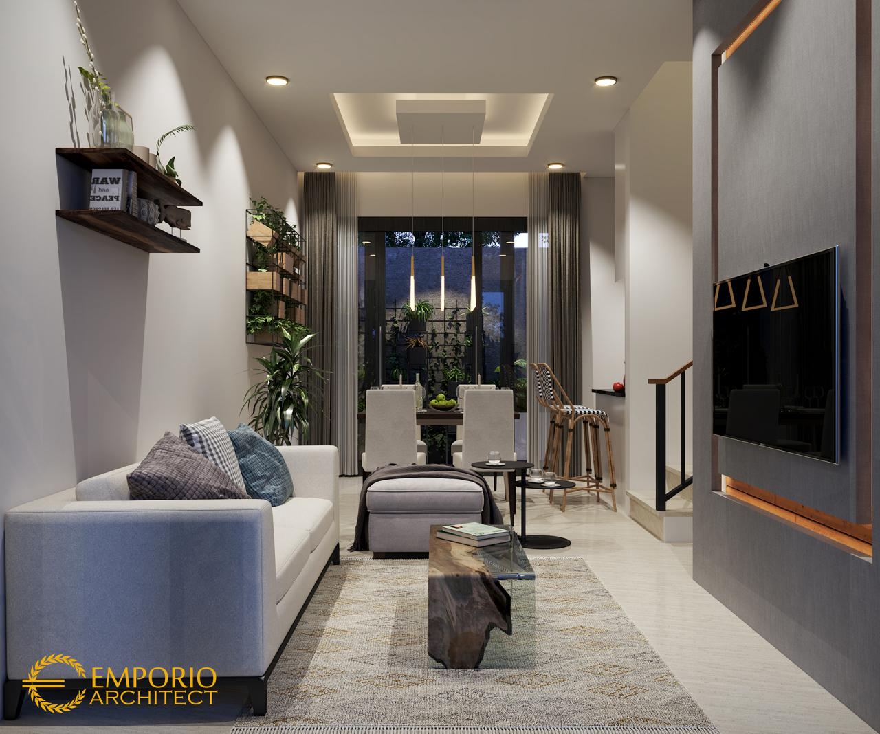 Desain Ruang Keluarga Rumah Modern 2 Lantai Bapak Fahmi di Jakarta Timur 2