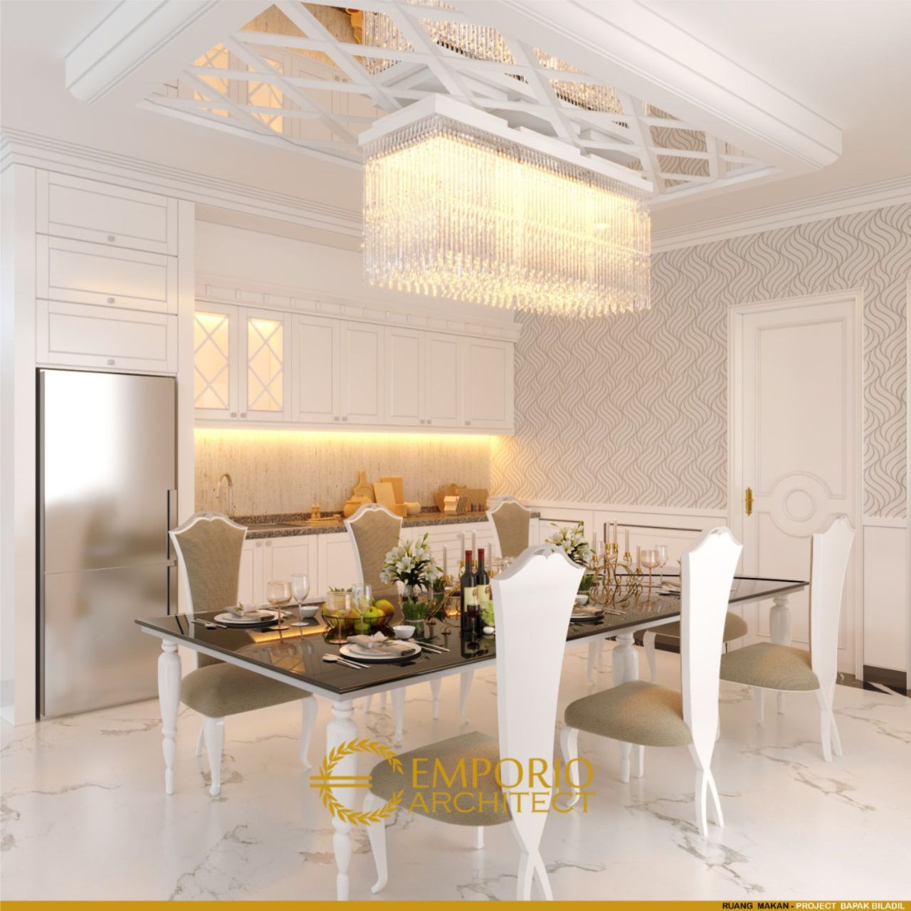 Desain Ruang Makan Rumah Bapak Biladil di Jakarta Timur 5