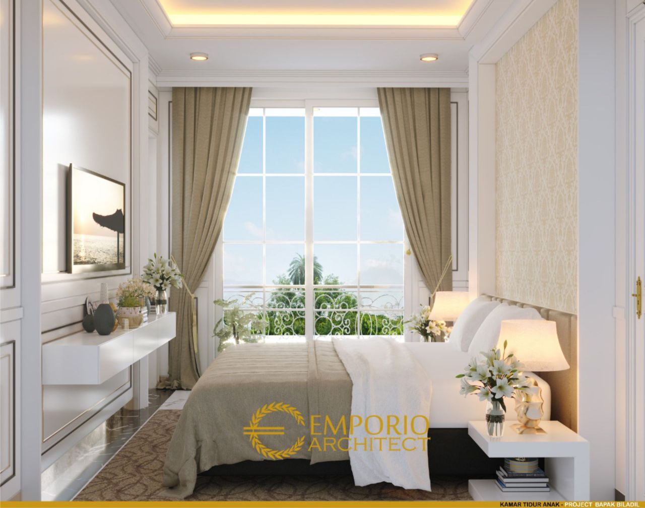 Desain Kamar Tidur Rumah Bapak Biladil di Jakarta Timur 6