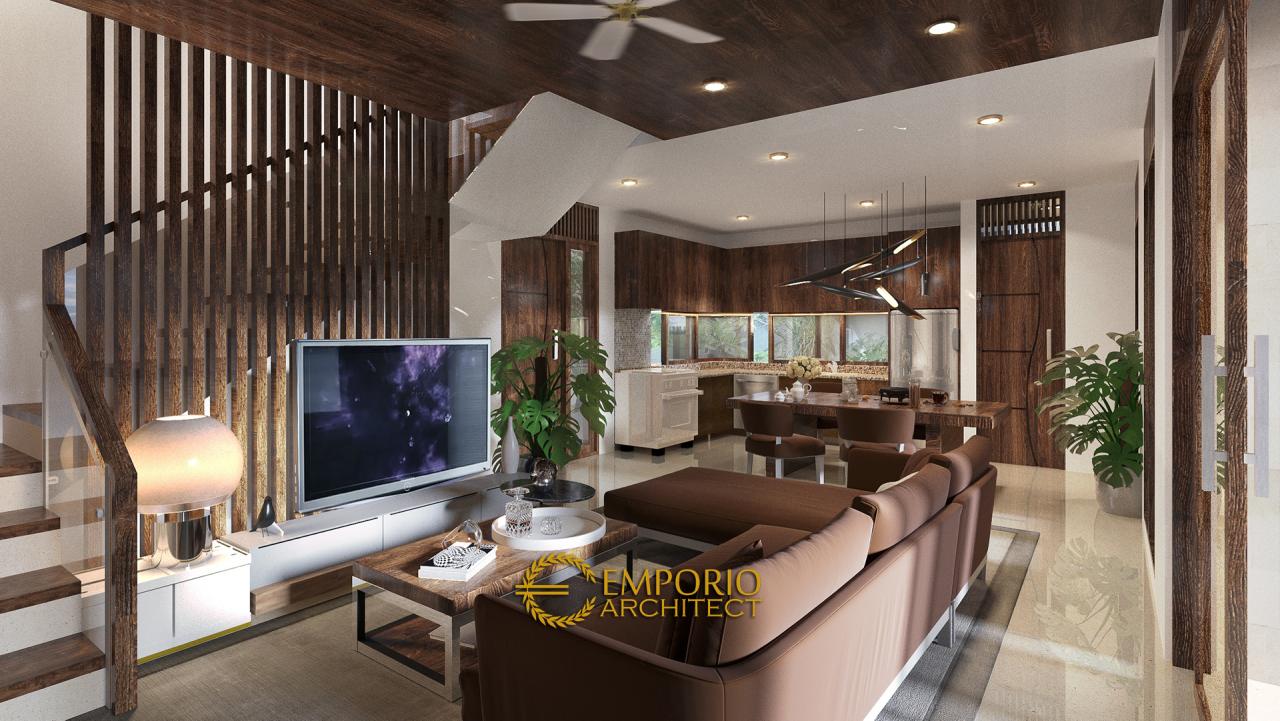 Desain Ruang Keluarga dan Ruang Makan Rumah Modern 2 Lantai Ibu Epi di Jakarta Timur 3