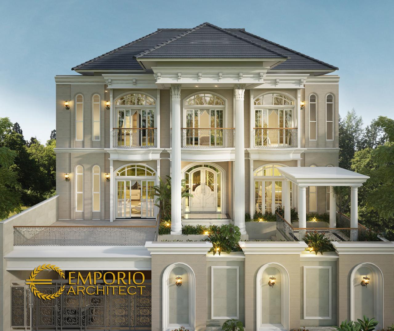 Desain Rumah Classic 3 Lantai Ibu Michelle di Jakarta Timur 2