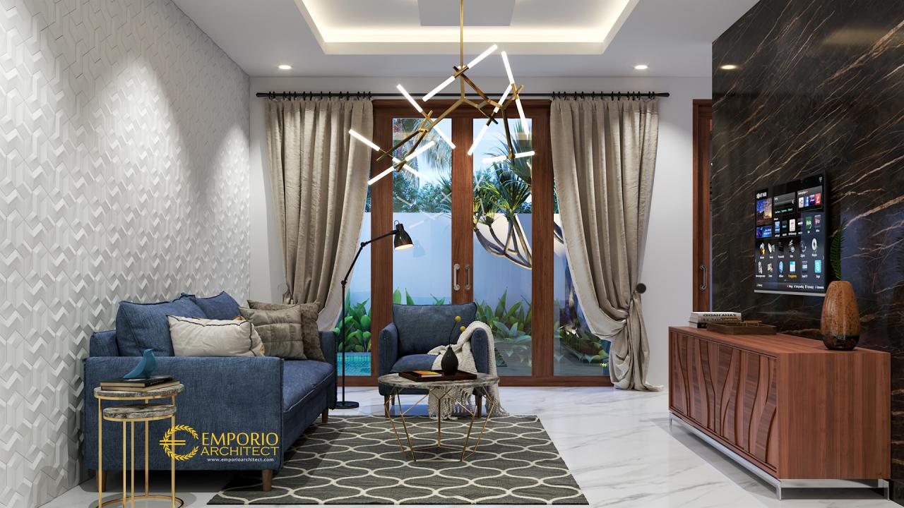 Desain Ruang Keluarga Rumah Modern 3 Lantai Ibu Novi di Jakarta Timur 3