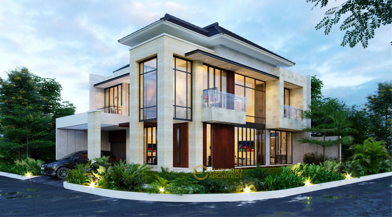 Desain Rumah Modern 2 Lantai Ibu Melly di Jakarta Timur 1