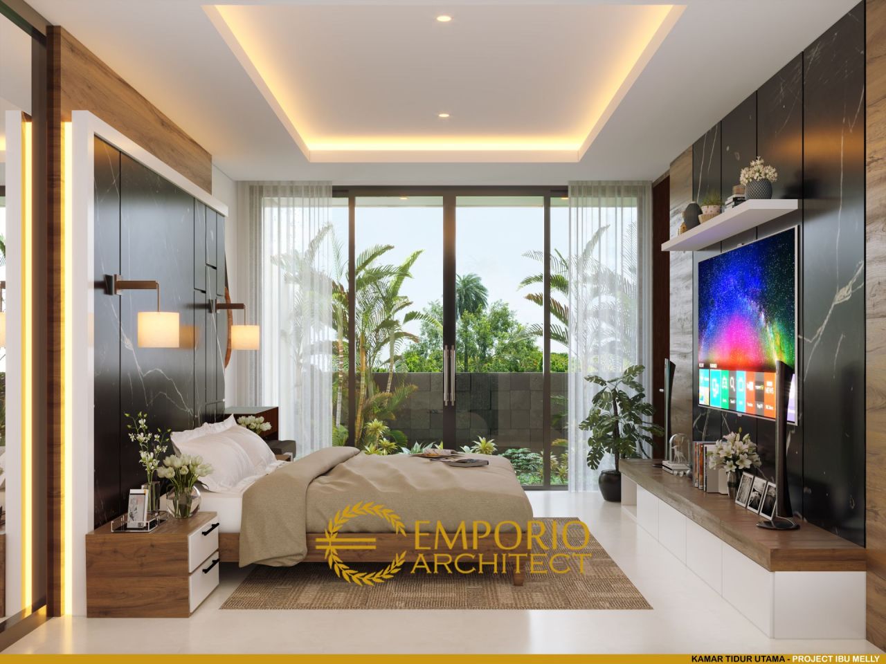 Desain Kamar Tidur Rumah Ibu Melly di Jakarta Timur 4