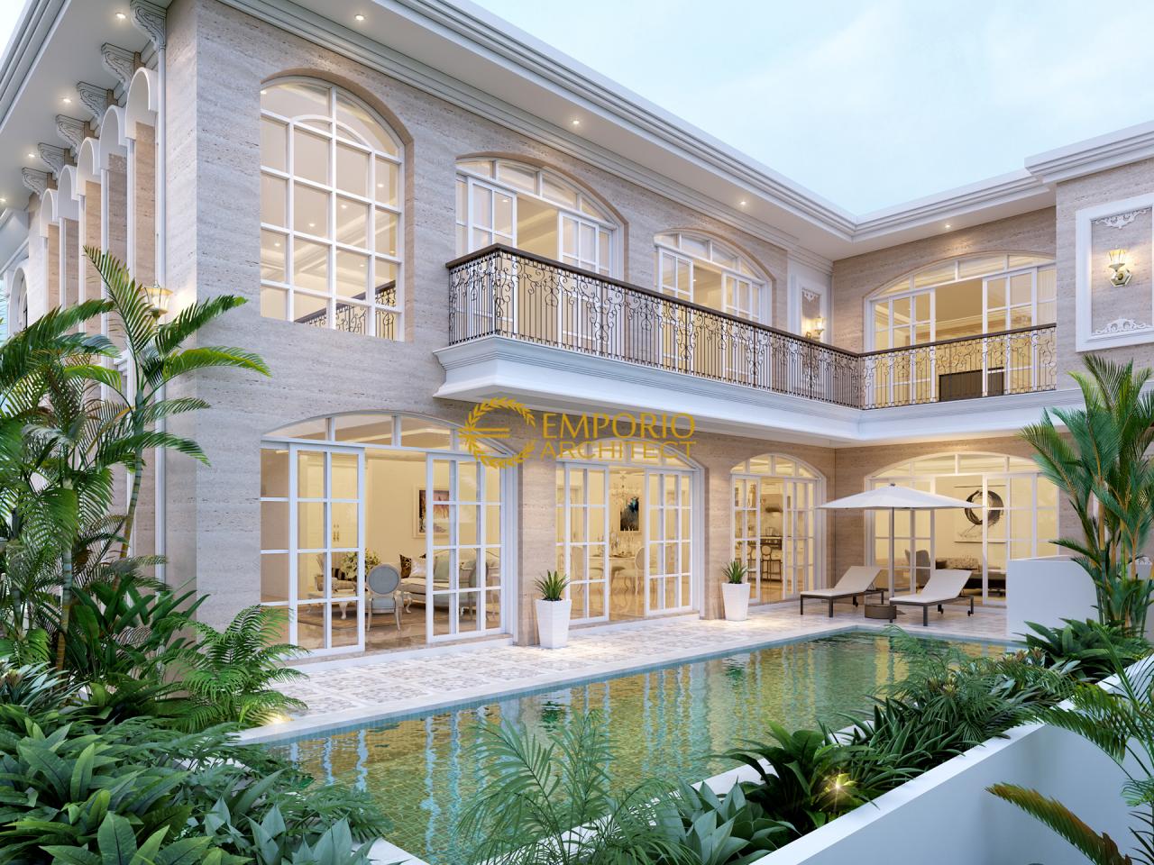 Desain Rumah  Mediteran 2 Lantai Bapak William di Jakarta Utara