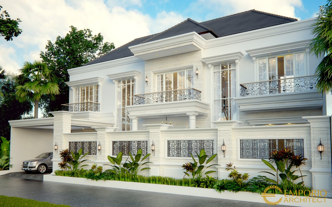 Desain Rumah Classic 2 Lantai Bapak Tony di Jambi 2