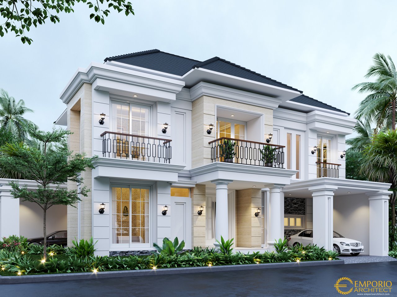 Desain Rumah Classic 2 Lantai Ibu Menik di Jatibening, Bekasi 1