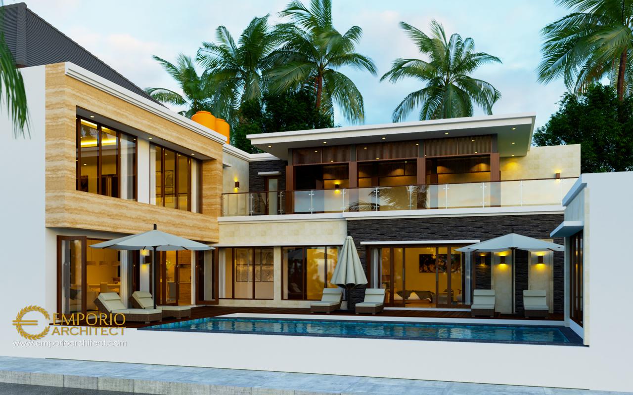 Desain Tampak Belakang Rumah Modern 2 Lantai Bapak Suhardjanto di Jawa Tengah 3
