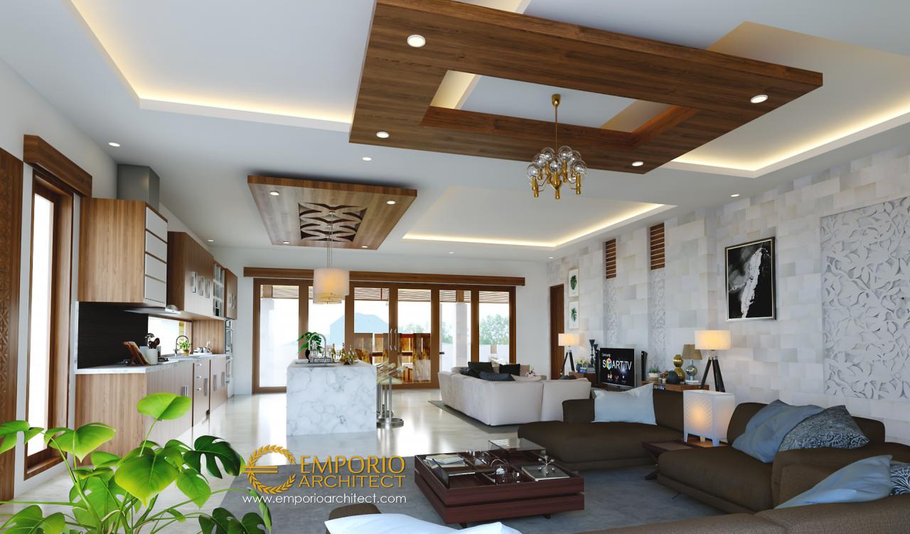 Desain Ruang Keluarga Rumah Villa Bali 1 Lantai Bapak Made di Jimbaran, Badung, Bali 3