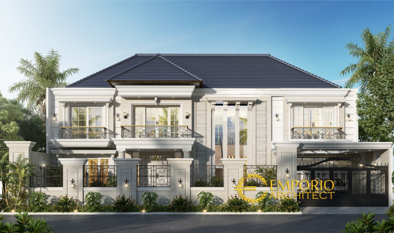 Desain Rumah Classic 2 Lantai Ibu Zaitin di Kalimantan Selatan 1