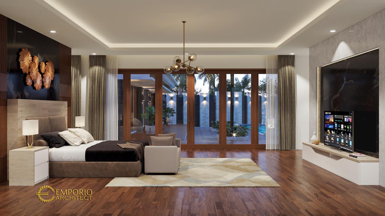 Desain Kamar Tidur Rumah Villa Bali 1 Lantai Ibu Adityan di Kalimantan Timur 5