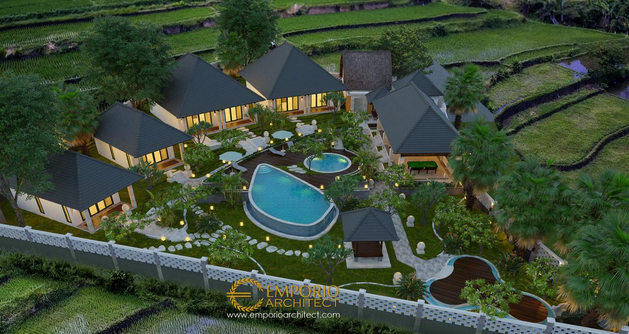 Desain Exterior Bungalow Villa Bali 1 Lantai Ibu Lis di Karangasem, Bali 1