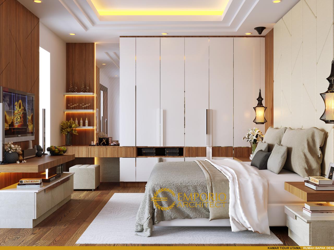 Desain Kamar Tidur Utama Rumah Modern 2 Lantai Bapak Deni di Karawang, Jawa Barat 13