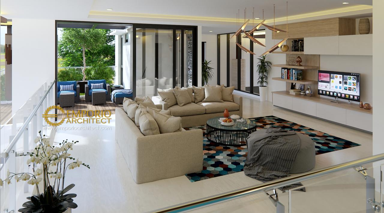 Desain Ruang Keluarga 2 Rumah Modern 2 Lantai Bapak Aheng di Kelapa Gading, Jakarta Utara 5