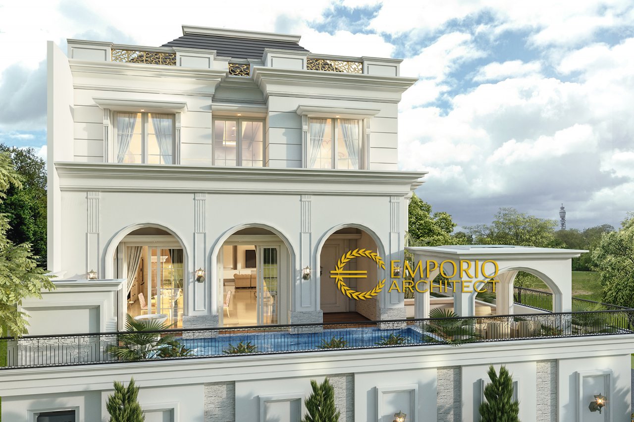Desain Rumah Mediteran 3 Lantai Bapak Michael Dotulong di Kelapa Gading, Jakarta Utara 2