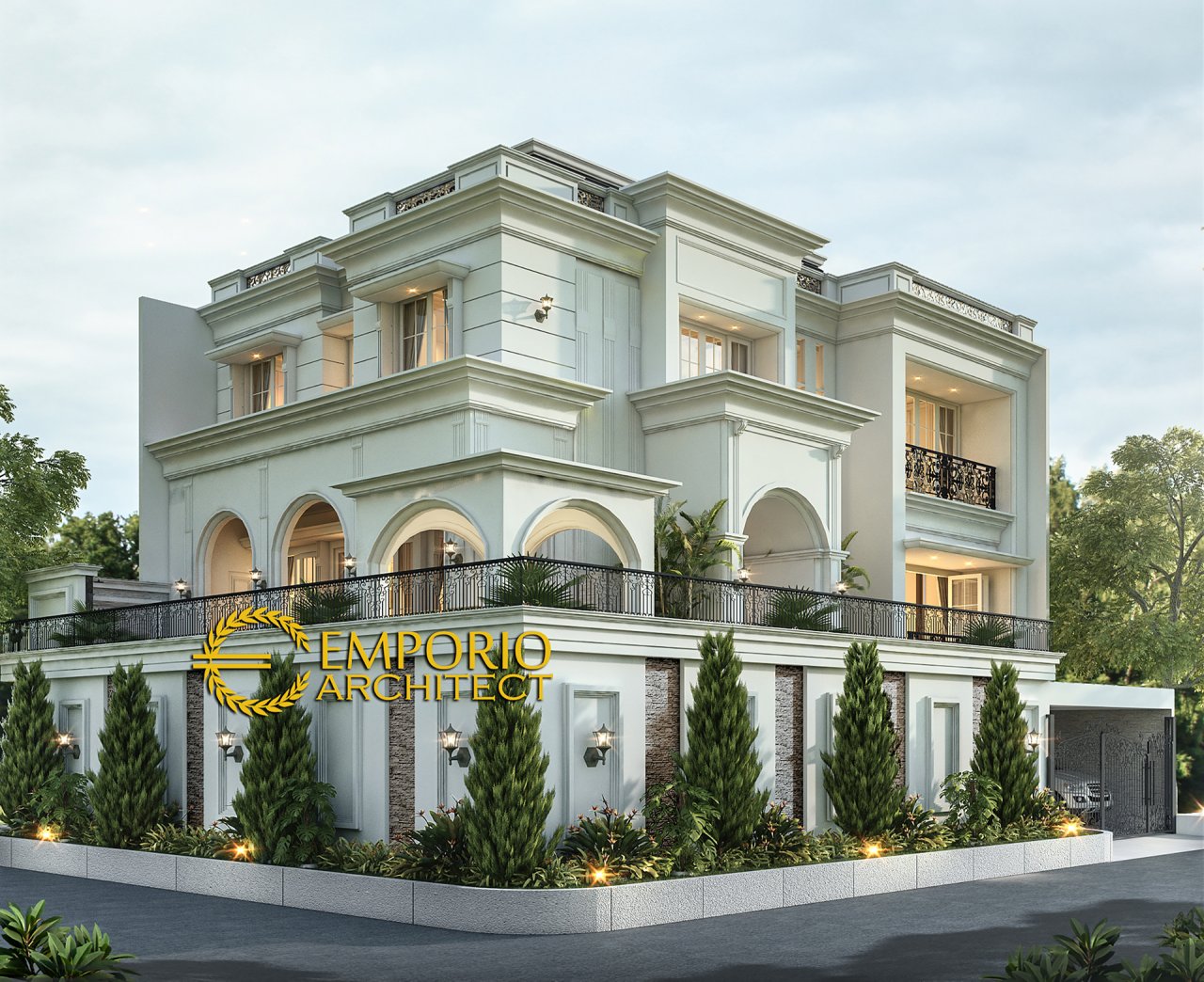 Desain Rumah Mediteran 3 Lantai Bapak Michael Dotulong di Kelapa Gading, Jakarta Utara 3