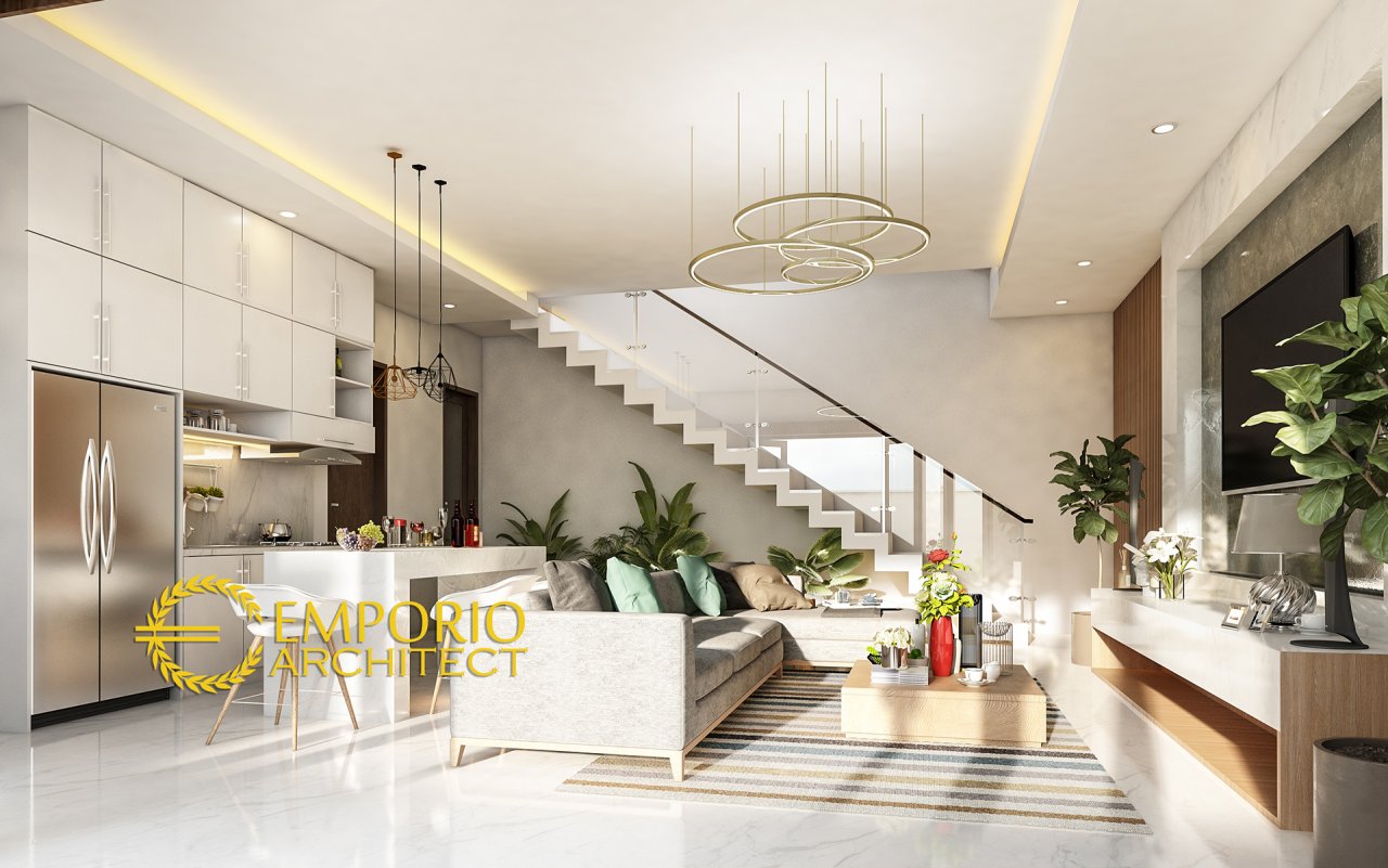 Desain Ruang Keluarga Rumah Mr. Sylvain dan Mr. Daine di Kerobokan, Badung, Bali 2