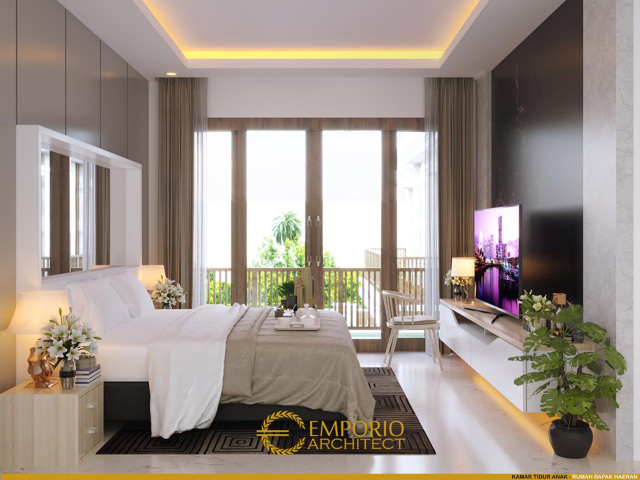 Desain Kamar Tidur Anak Rumah Villa Bali 2 Lantai Bapak Haeran di Kota Baru, Kalimantan Selatan 6